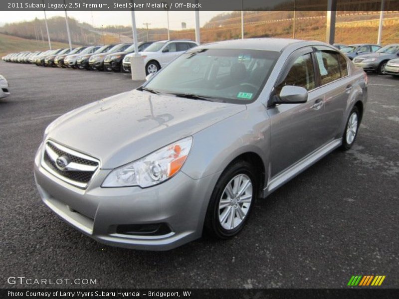 Steel Silver Metallic / Off-Black 2011 Subaru Legacy 2.5i Premium