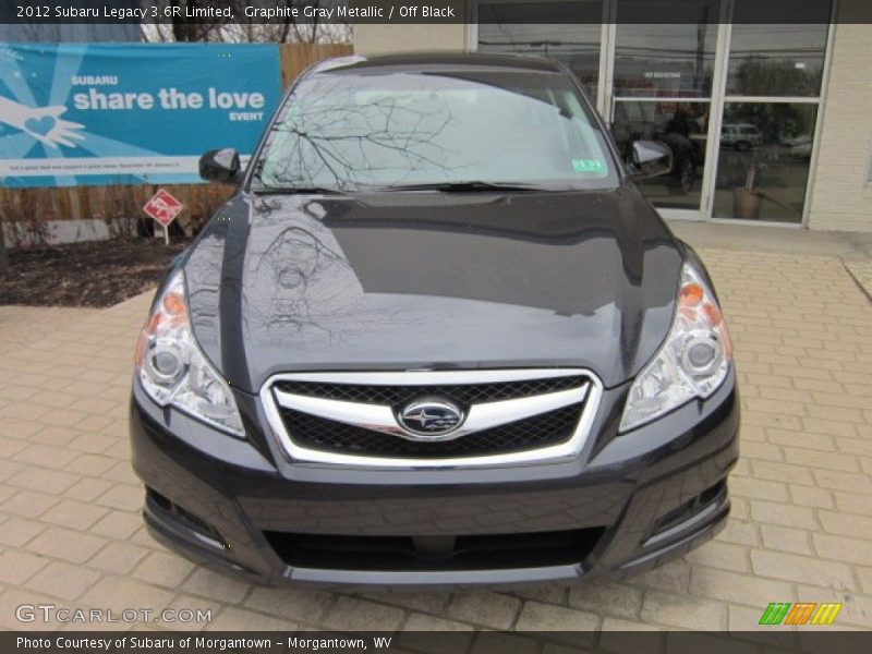 Graphite Gray Metallic / Off Black 2012 Subaru Legacy 3.6R Limited