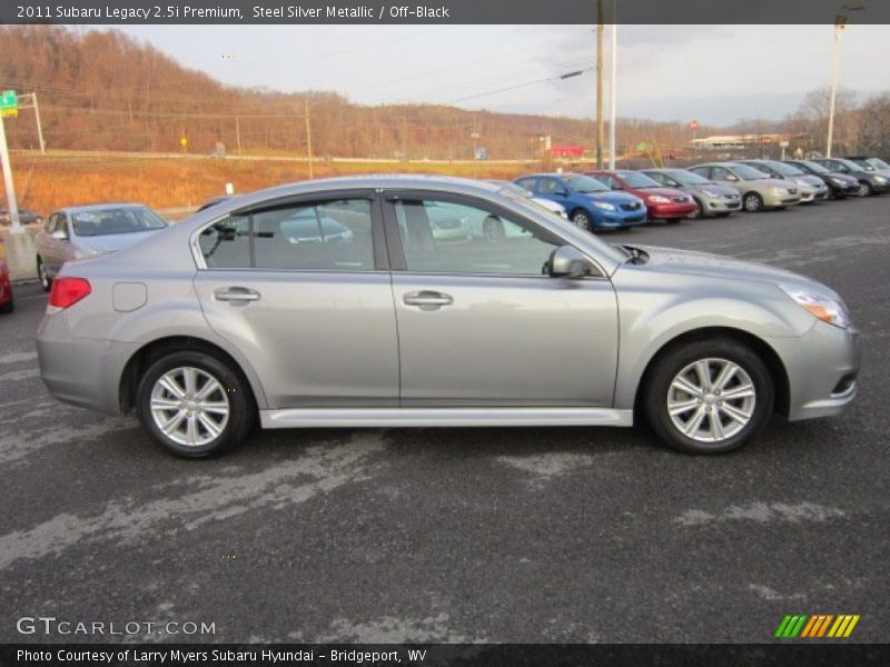 Steel Silver Metallic / Off-Black 2011 Subaru Legacy 2.5i Premium