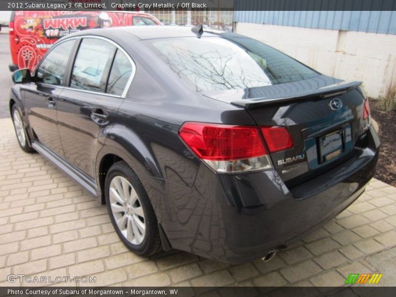 Graphite Gray Metallic / Off Black 2012 Subaru Legacy 3.6R Limited