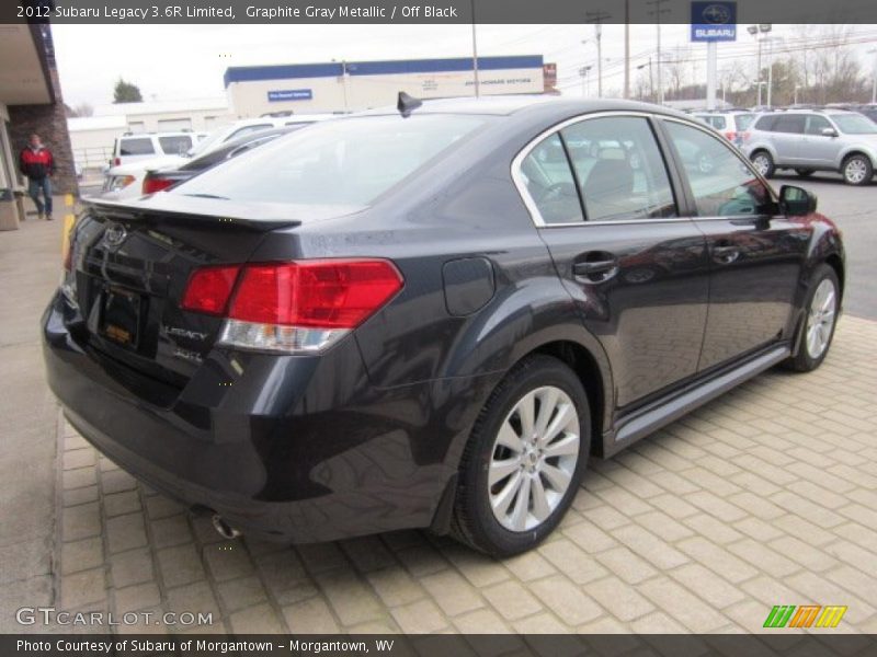 Graphite Gray Metallic / Off Black 2012 Subaru Legacy 3.6R Limited