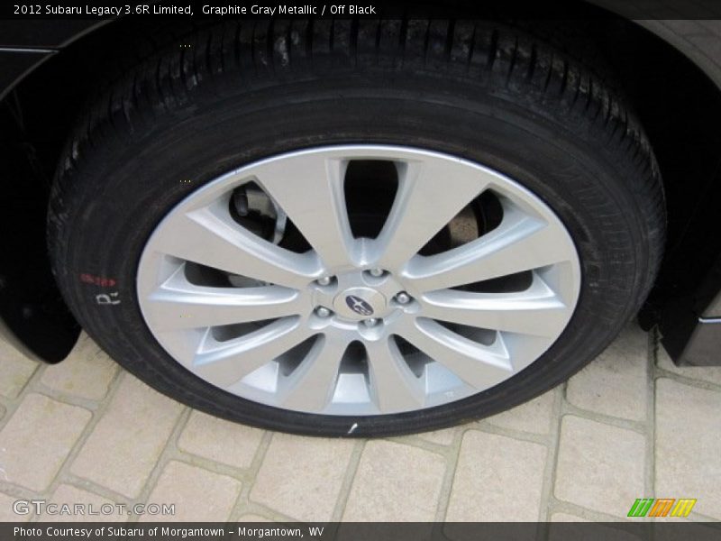 Graphite Gray Metallic / Off Black 2012 Subaru Legacy 3.6R Limited