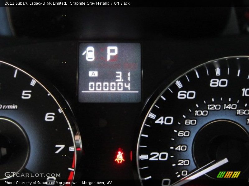 Graphite Gray Metallic / Off Black 2012 Subaru Legacy 3.6R Limited
