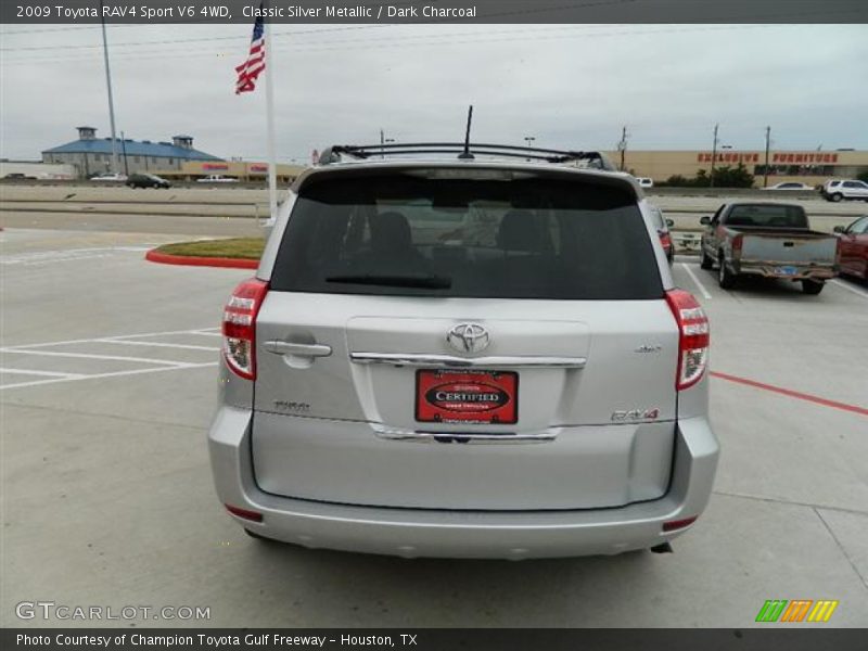 Classic Silver Metallic / Dark Charcoal 2009 Toyota RAV4 Sport V6 4WD