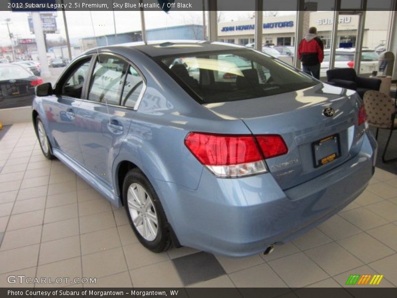 Sky Blue Metallic / Off Black 2012 Subaru Legacy 2.5i Premium