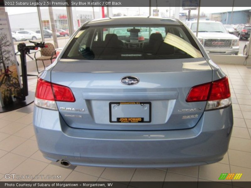 Sky Blue Metallic / Off Black 2012 Subaru Legacy 2.5i Premium