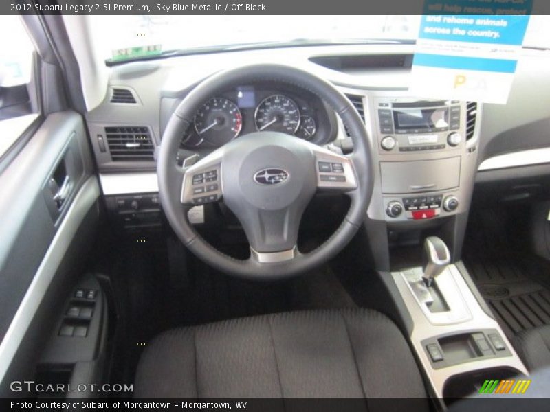 Sky Blue Metallic / Off Black 2012 Subaru Legacy 2.5i Premium