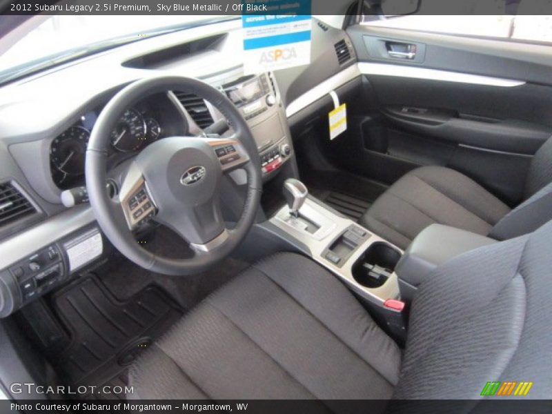 Sky Blue Metallic / Off Black 2012 Subaru Legacy 2.5i Premium