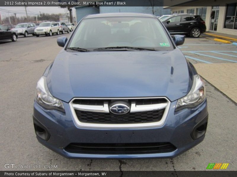 Marine Blue Pearl / Black 2012 Subaru Impreza 2.0i Premium 4 Door