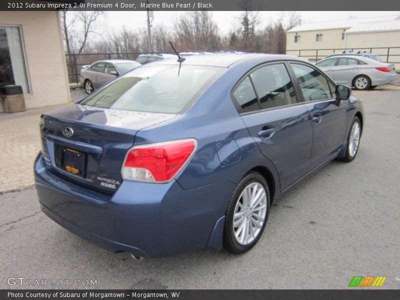 Marine Blue Pearl / Black 2012 Subaru Impreza 2.0i Premium 4 Door