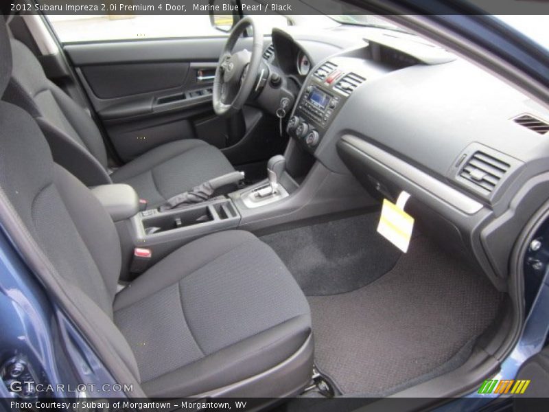  2012 Impreza 2.0i Premium 4 Door Black Interior