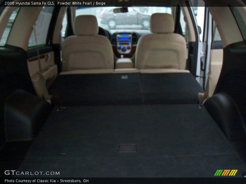 Powder White Pearl / Beige 2008 Hyundai Santa Fe GLS