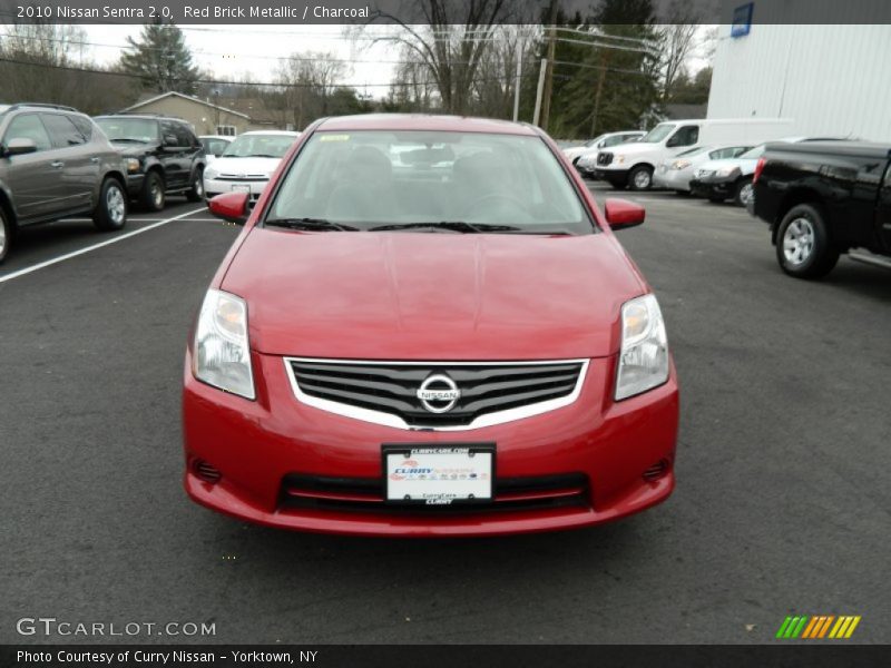 Red Brick Metallic / Charcoal 2010 Nissan Sentra 2.0