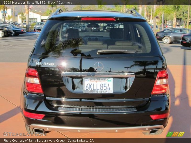 Black / Cashmere 2009 Mercedes-Benz ML 350