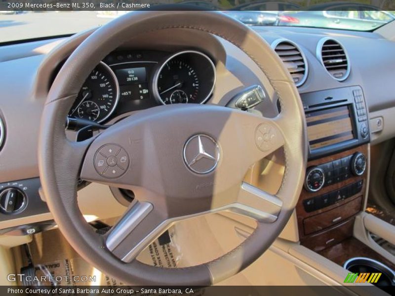 Black / Cashmere 2009 Mercedes-Benz ML 350