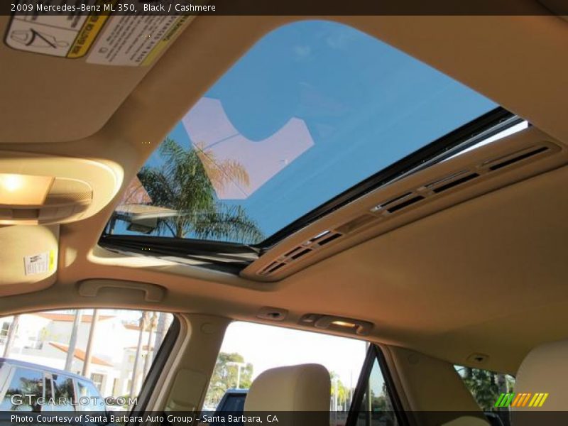 Black / Cashmere 2009 Mercedes-Benz ML 350