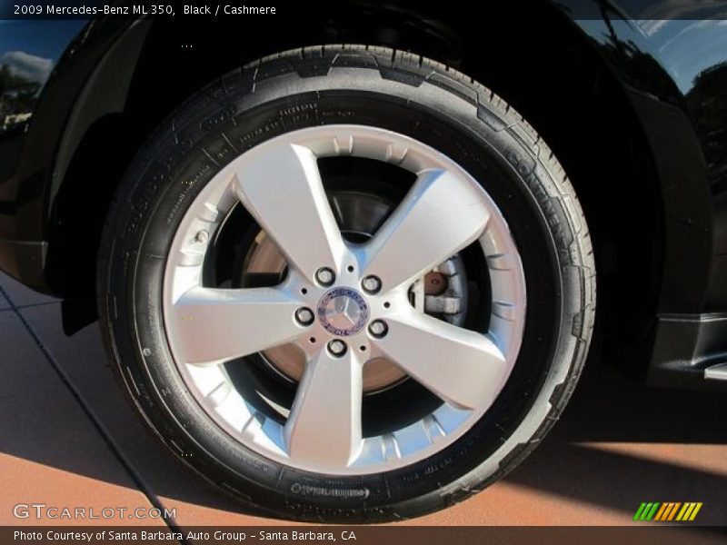 Black / Cashmere 2009 Mercedes-Benz ML 350