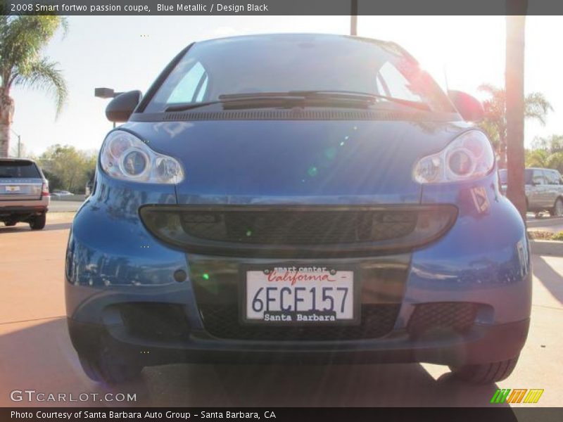Blue Metallic / Design Black 2008 Smart fortwo passion coupe