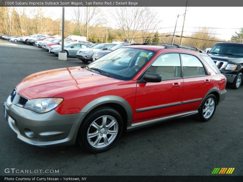 San Remo Red / Desert Beige 2006 Subaru Impreza Outback Sport Wagon