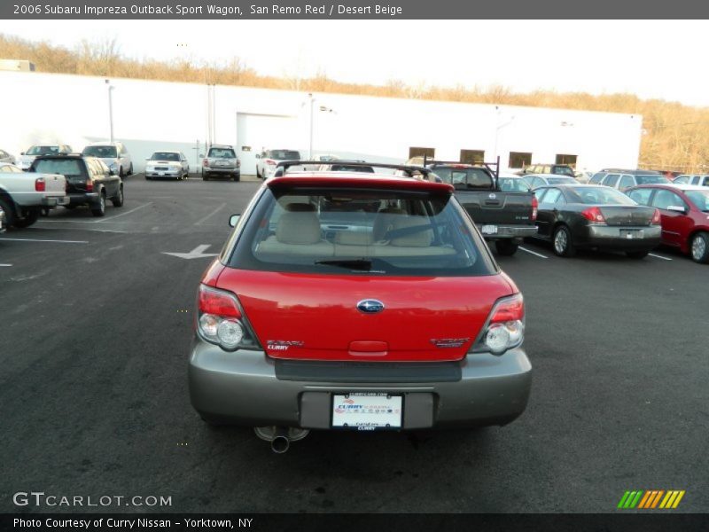 San Remo Red / Desert Beige 2006 Subaru Impreza Outback Sport Wagon