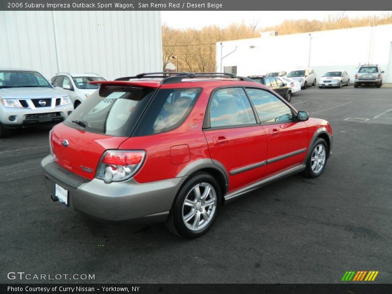 San Remo Red / Desert Beige 2006 Subaru Impreza Outback Sport Wagon