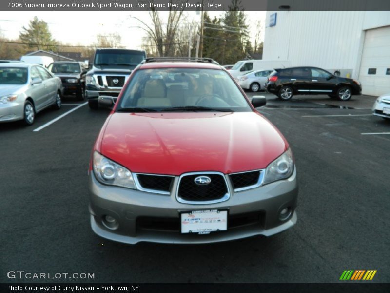 San Remo Red / Desert Beige 2006 Subaru Impreza Outback Sport Wagon