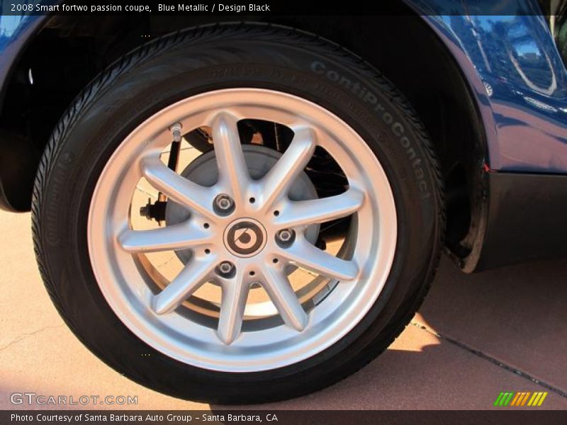 Blue Metallic / Design Black 2008 Smart fortwo passion coupe
