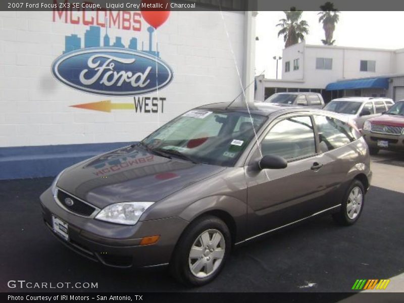 Liquid Grey Metallic / Charcoal 2007 Ford Focus ZX3 SE Coupe