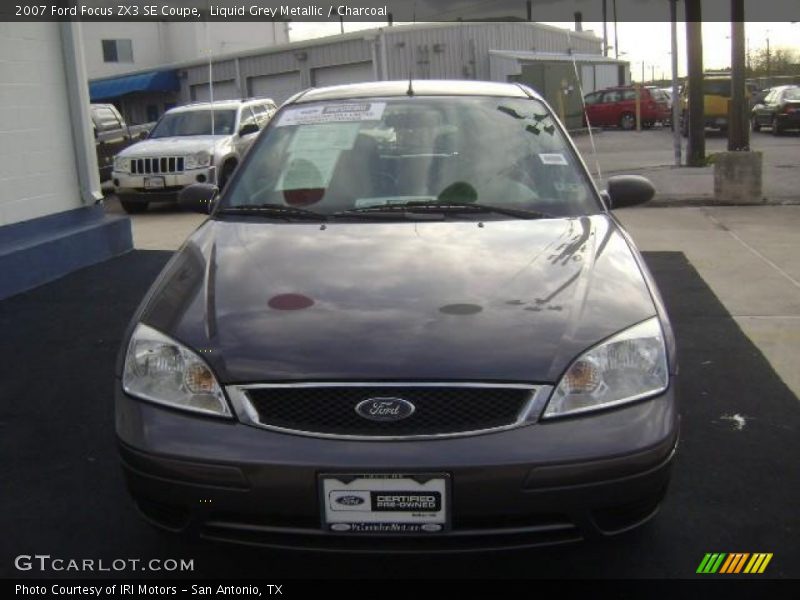 Liquid Grey Metallic / Charcoal 2007 Ford Focus ZX3 SE Coupe