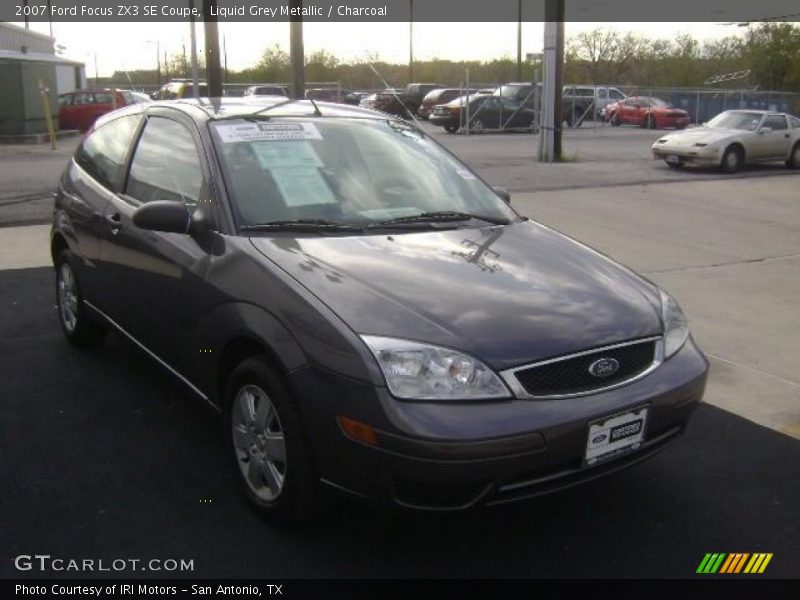Liquid Grey Metallic / Charcoal 2007 Ford Focus ZX3 SE Coupe