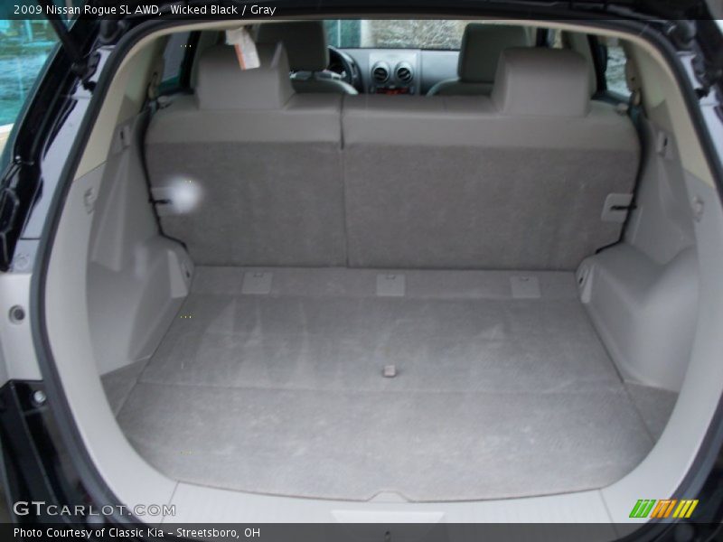 Wicked Black / Gray 2009 Nissan Rogue SL AWD
