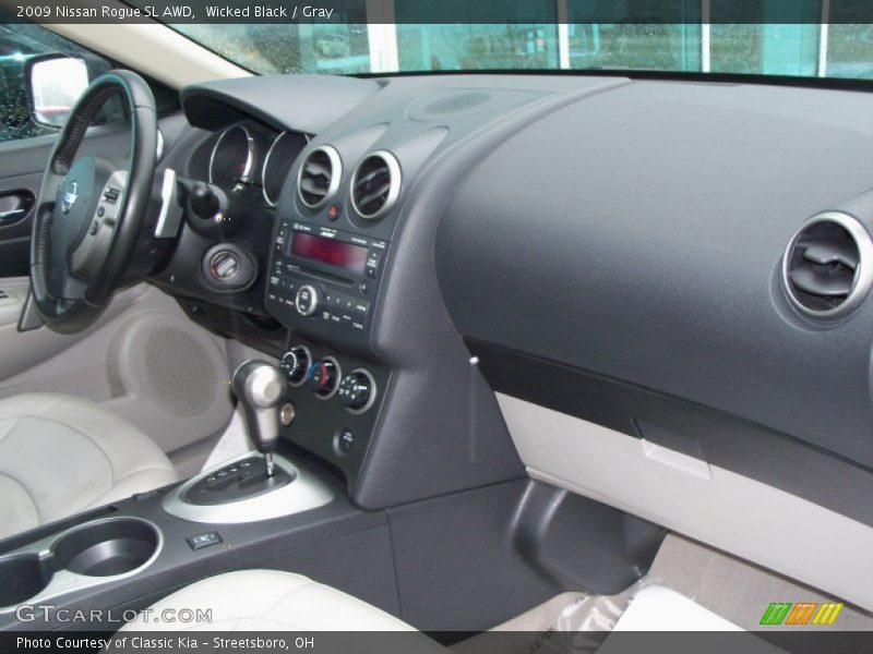 Wicked Black / Gray 2009 Nissan Rogue SL AWD
