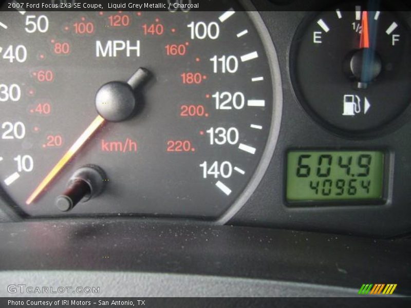 Liquid Grey Metallic / Charcoal 2007 Ford Focus ZX3 SE Coupe