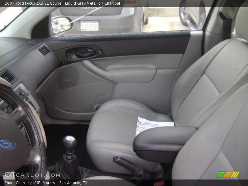 Liquid Grey Metallic / Charcoal 2007 Ford Focus ZX3 SE Coupe