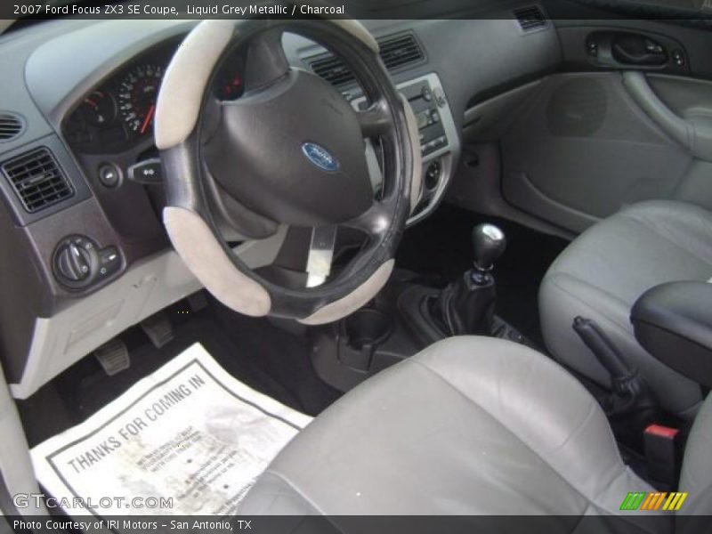 Liquid Grey Metallic / Charcoal 2007 Ford Focus ZX3 SE Coupe