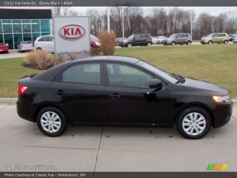 Ebony Black / Black 2012 Kia Forte EX