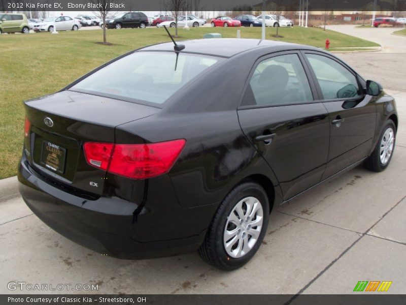 Ebony Black / Black 2012 Kia Forte EX