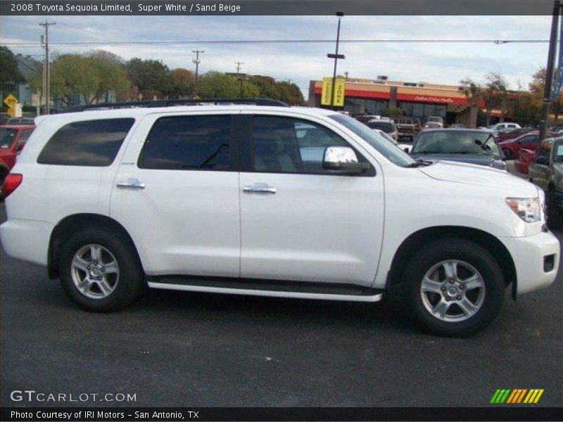 Super White / Sand Beige 2008 Toyota Sequoia Limited