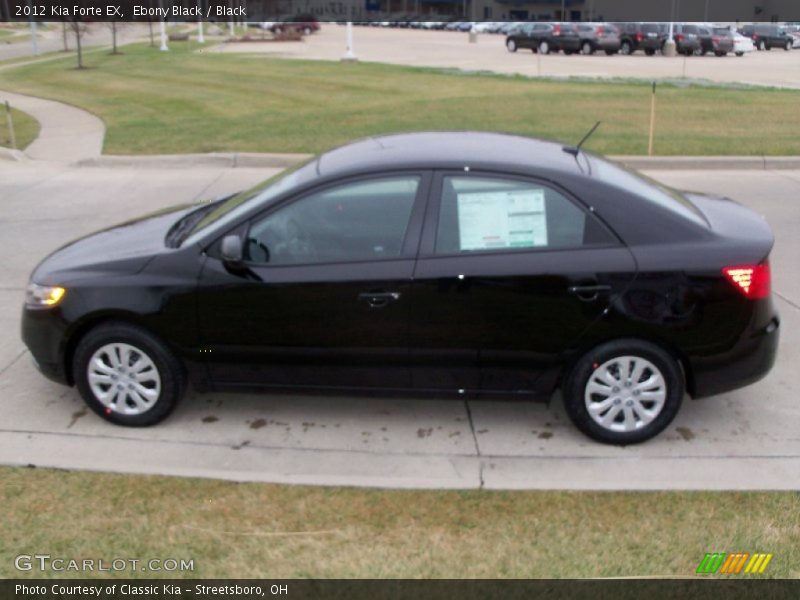 Ebony Black / Black 2012 Kia Forte EX