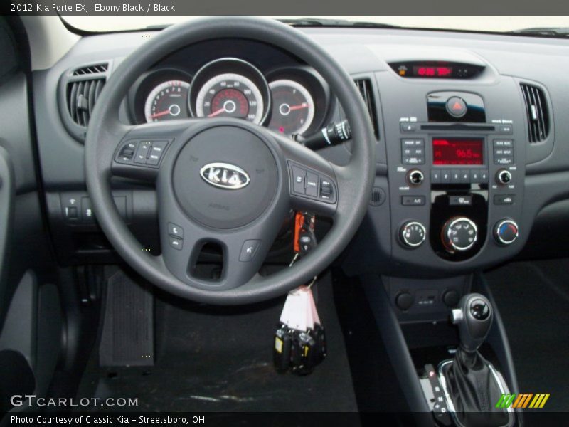 Ebony Black / Black 2012 Kia Forte EX