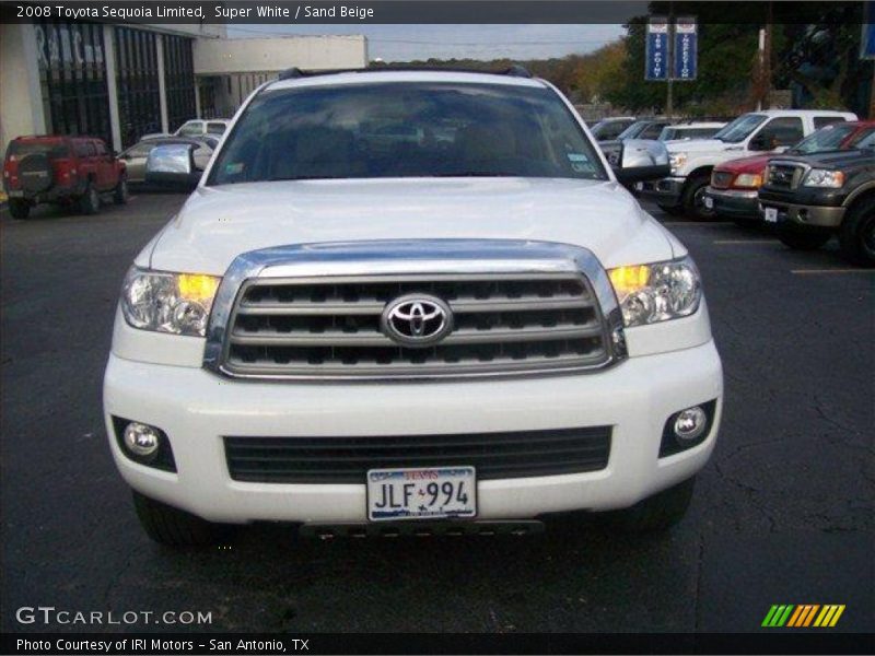 Super White / Sand Beige 2008 Toyota Sequoia Limited