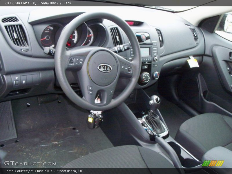 Ebony Black / Black 2012 Kia Forte EX