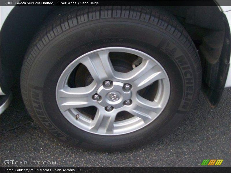Super White / Sand Beige 2008 Toyota Sequoia Limited