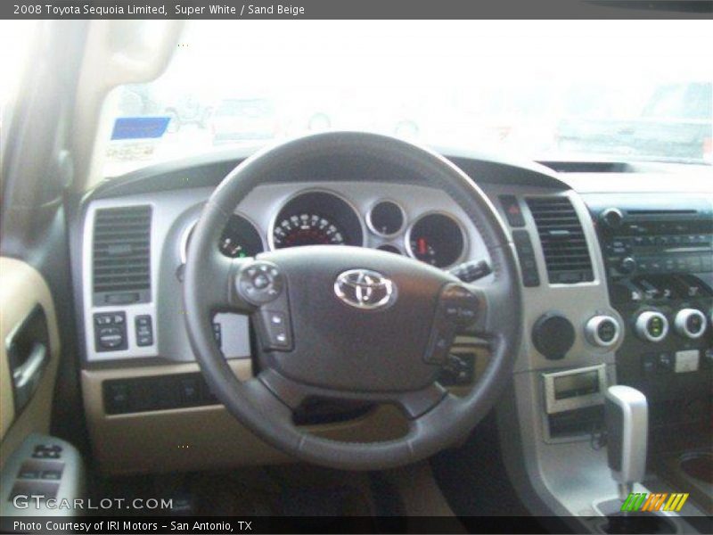 Super White / Sand Beige 2008 Toyota Sequoia Limited