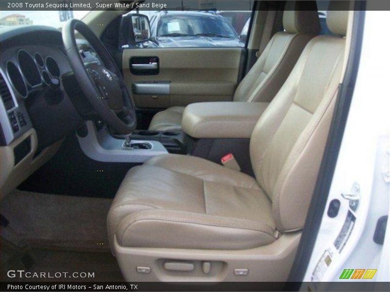 Super White / Sand Beige 2008 Toyota Sequoia Limited