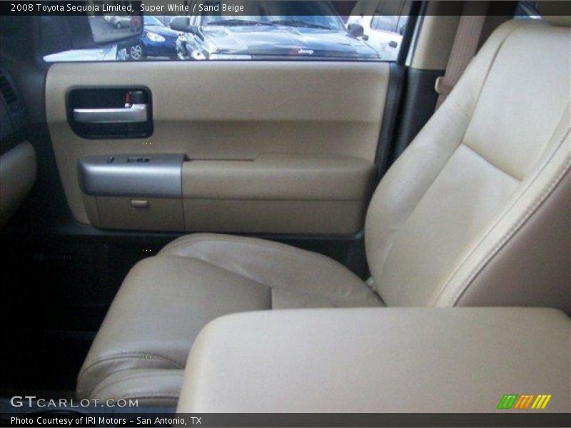 Super White / Sand Beige 2008 Toyota Sequoia Limited