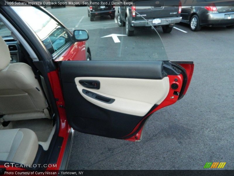San Remo Red / Desert Beige 2006 Subaru Impreza Outback Sport Wagon