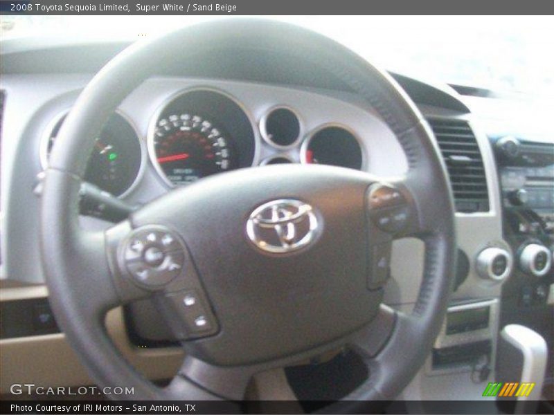 Super White / Sand Beige 2008 Toyota Sequoia Limited