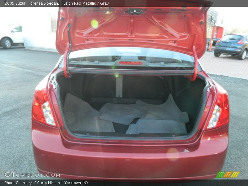 Fusion Red Metallic / Gray 2005 Suzuki Forenza S Sedan