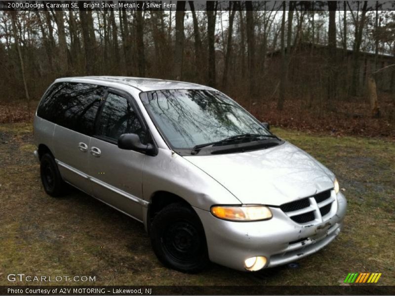 Bright Silver Metallic / Silver Fern 2000 Dodge Caravan SE